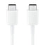 כבל סנכרון וטעינה USB-C ל-USB-C סמסונג מקורי, אורך 0.8 מטר, לבן