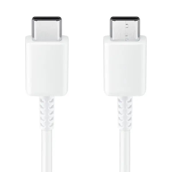 כבל סנכרון וטעינה USB-C ל-USB-C סמסונג מקורי, אורך 0.8 מטר, לבן