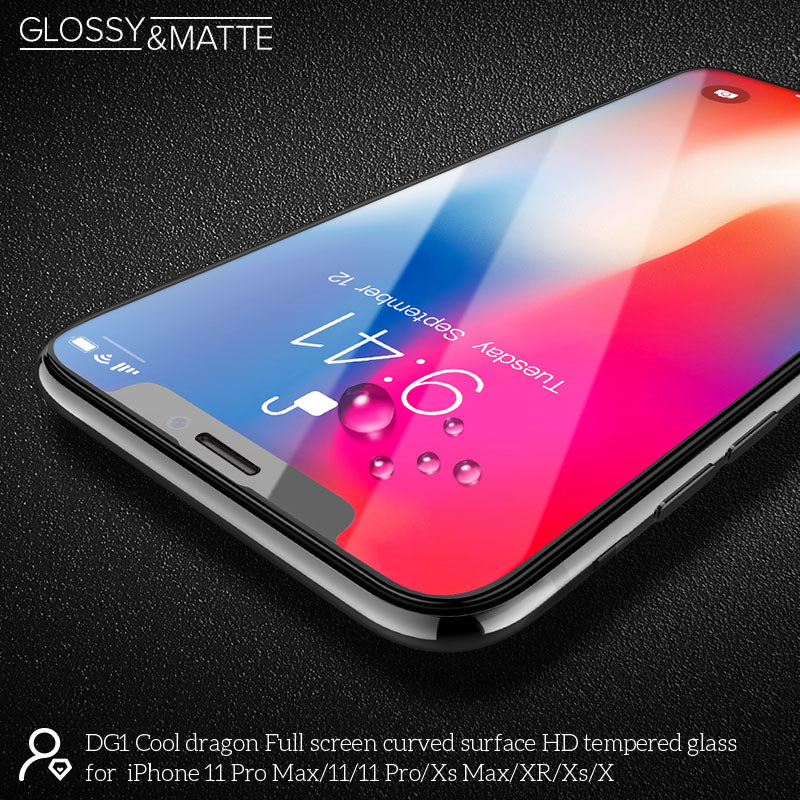 מגן מסך זכוכית 3D מחוסמת ל-iPhoneX/XS/11 Pro