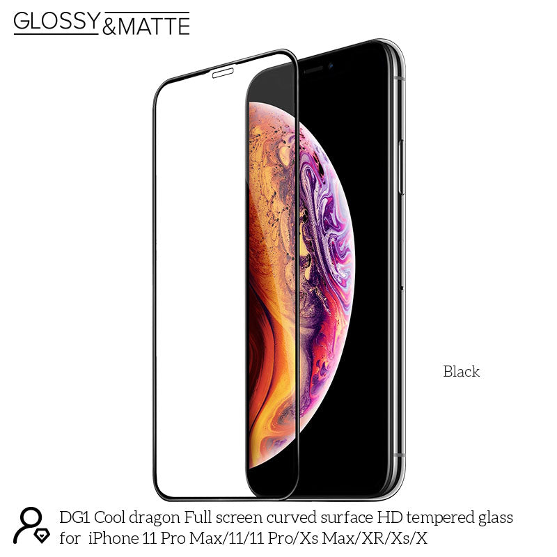 מגן מסך זכוכית 3D מחוסמת ל-iPhoneX/XS/11 Pro