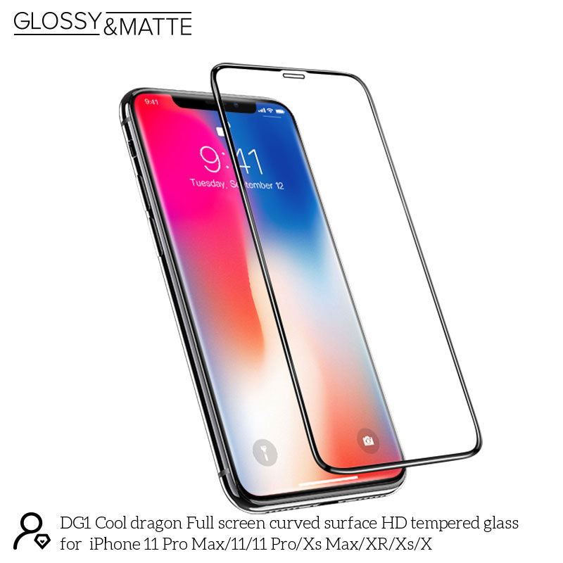 מגן מסך זכוכית 3D מחוסמת ל-iPhoneX/XS/11 Pro