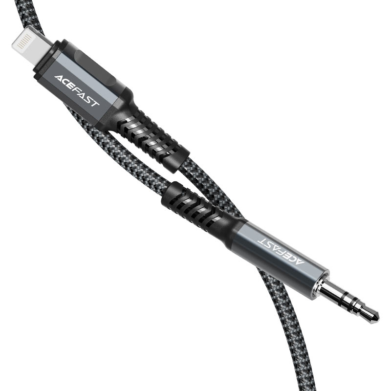 כבל אלומיניום C1-06 Lightning to 3.5mm (AUX-זכר) ACEFAST