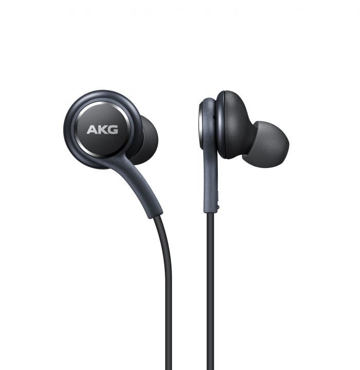 אוזניות חוטיות AKG בחיבור USB-C, איכות שמע מקצועית, שחור